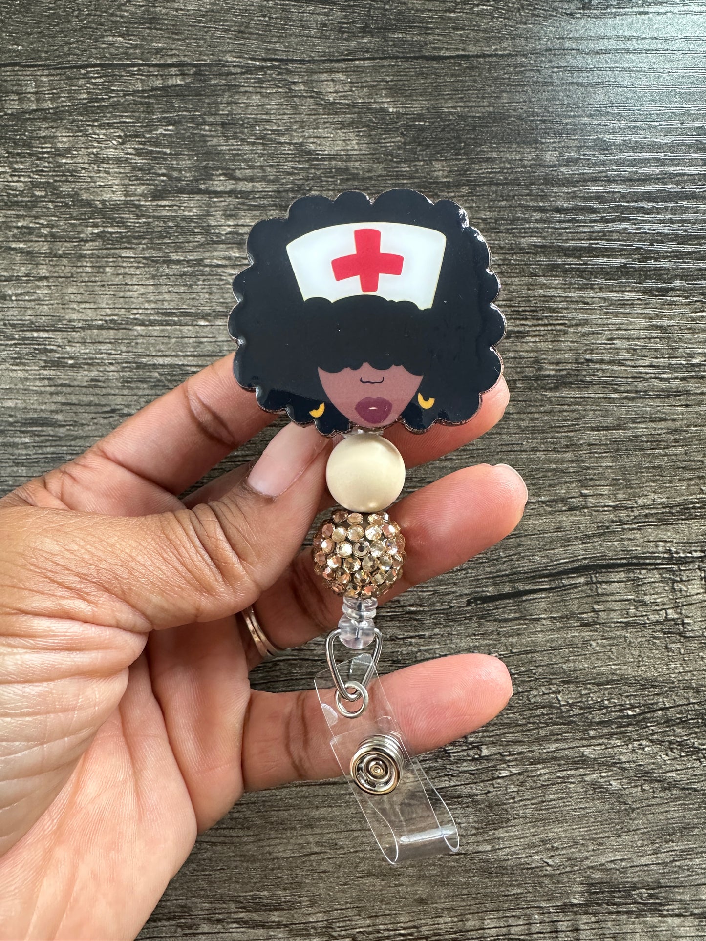 Nurse Girl Badge Reel