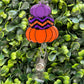 Stacked Pumpkins Badge Reel (Purple)
