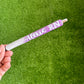 White & Purple Glittered Pen
