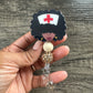 Nurse Girl Badge Reel
