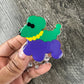 Mardi Gras Dog Badge Reel